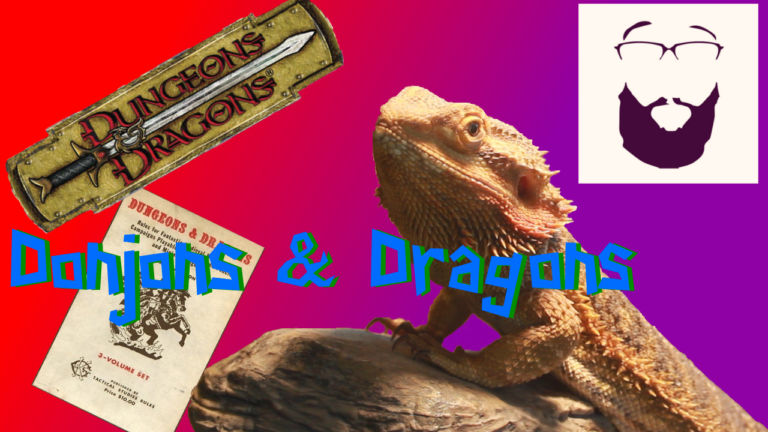 image composée d’une photo de merlin le dragon, du logo de donjons et dragons, de l’image de profil de fabulousfabs et du titre Donjons & Dragons